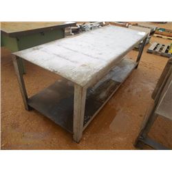 - 36" X 8 ' METAL TABLE