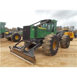 2011 JOHN DEERE 648H GRAPPLE SKIDDER, VIN/SN:634598 - SINGLE ARCH, WINCH, ECAB W/AIR, METER READING 