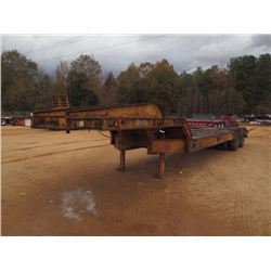 ALABAMA LOWBOY TRAILER, - T/A, 32" LENGTH, 8' WIDTH, DOVETAIL, 10.00-15 TIRES