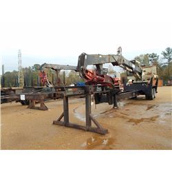 LOG HOG 950 LOG LOADER, VIN/SN:99-950-3041-59 - DIESEL ENG, ECAB, MTD ON EVANS T/A TRAILER, METER RE