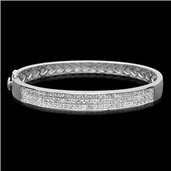 14K Gold 8.40ct Diamond Bangle Bracelet