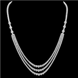 18k White Gold 12.90ct Diamond Necklace