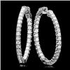 Image 1 : 14k White Gold 2.80ct Diamond Earrings