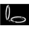 Image 2 : 14k White Gold 2.80ct Diamond Earrings