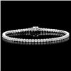 Image 1 : 18k White Gold 4.50ct Diamond Bracelet