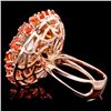 Image 5 : 14k 11ctw Morganite Sapphire .40ct Diamond Ring