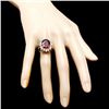 Image 4 : 14k Yellow Gold 7.00ct Zircon 1.60ct Diamond Ring