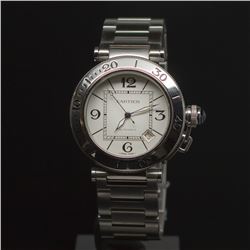 Cartier Pasha Seatimer Stainless Steel Men's Wristwatch