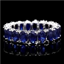 14k White Gold 9.00ct Sapphire Ring