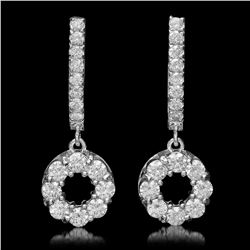 14K Gold 1.78ct Diamond Earrings