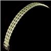 Image 1 : 18K Gold 13.95ct Fancy Color Diamond 16.95ct Diamond Bracelet