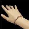 Image 2 : 14K Gold 21.32ct Ruby 0.70ct Diamond Bracelet