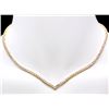Image 5 : 18k Yellow Gold 8.50ct Diamond Necklace