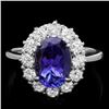 Image 1 : 14k Gold 2.60ct Tanzanite 1.00ct Diamond Ring