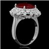 Image 2 : 14K Gold 6.06ct Ruby 0.71ct Diamond Ring