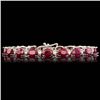 Image 1 : 14k Gold 17.50ct Ruby 0.70ct Diamond Bracelet
