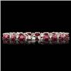 Image 3 : 14k Gold 17.50ct Ruby 0.70ct Diamond Bracelet