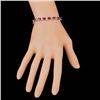 Image 5 : 14k Gold 17.50ct Ruby 0.70ct Diamond Bracelet