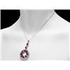 Image 2 : 14k Gold 10.00ct Ruby 1.65ct Diamond Pendant