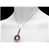 Image 2 : 14k Gold 10.00ct Ruby 1.65ct Diamond Pendant