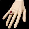 Image 3 : 14k Yellow Gold 7.00ct Ruby 1.70ct Diamond Ring