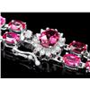 Image 3 : 14k 21.2ct Tourmaline 0.40ct Diamond Bracelet