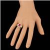 Image 4 : 14k Yellow Gold 2.50ct Ruby 1.50ct Diamond Ring