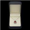 Image 3 : 14K Gold 7.08ct Ruby 0.65ct Diamond Pendant