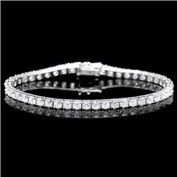 18k White Gold 8.00ct Diamond Bracelet