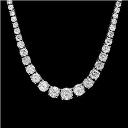 18k White Gold 11.50ct Diamond Necklace