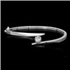 Image 1 : 14K Gold 0.63ct Diamond Bangle Bracelet