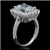 Image 2 : 14K Gold 3.26ct Aquamarine 1.01ct Diamond Ring