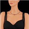 Image 5 : 14k Gold 33.00ct Ruby 1.55ct Diamond Necklace