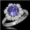 Image 1 : 14K Gold 2.01ct Tanzanite 1.00ct Diamond Ring