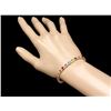 Image 3 : 14k Gold 11ct Sapphire 1.4ct Diamond Bracelet