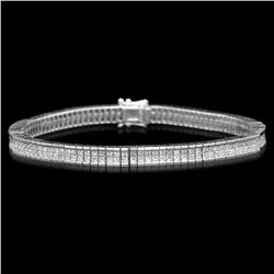 14K Gold 6.70ct Diamond Bracelet