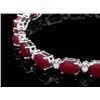 Image 2 : 14k Gold 14.50ct Ruby 0.55ct Diamond Bracelet