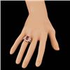 Image 3 : 14k Rose Gold 5.00ct Ruby 1.50ct Diamond Ring