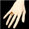 Image 3 : 14k Gold 10.00ct Citrine 1.00ct Diamond Ring