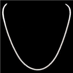 18k White Gold 6.00ct Diamond Necklace