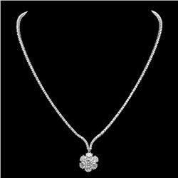 18K Gold 8.75ct Diamond Necklace