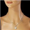 Image 3 : 18K Gold 8.75ct Diamond Necklace