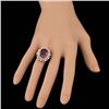 Image 3 : 14k Rose Gold 8.50ct Ruby 1.50ct Diamond Ring