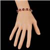 Image 5 : 14k Gold 64.00ct Ruby 0.95ct Diamond Bracelet