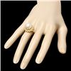 Image 3 : 14k Gold 12 X 12mm Pearl 0.40ct Diamond Ring