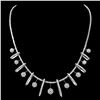 Image 1 : 14K Gold 5.75ct Diamond Necklace