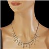 Image 3 : 14K Gold 5.75ct Diamond Necklace