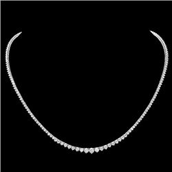 18k White Gold 6.70ct Diamond Necklace