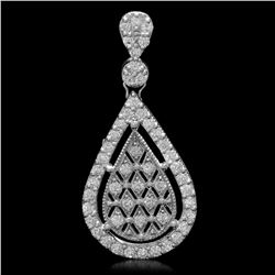 14K Gold 1.35ct Diamond Pendant