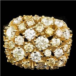 14k Yellow Gold 3.10ct Diamond Ring